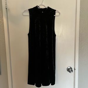 Crushed velvet dress